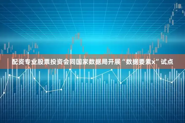 配资专业股票投资会同国家数据局开展“数据要素x”试点